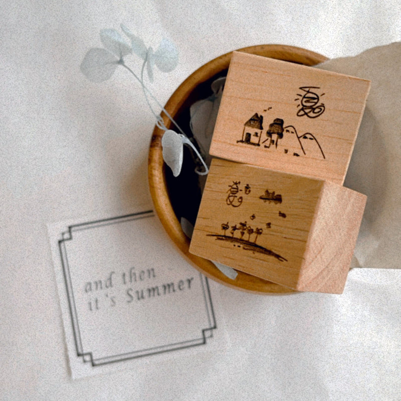 Summer Doodle Rubber Stamp - my Summer view