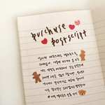 Suatelier Mini Sticker - Deco.04 (teddy bear & hearts)