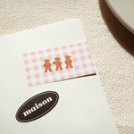 Suatelier Mini Sticker - Deco.04 (teddy bear & hearts)