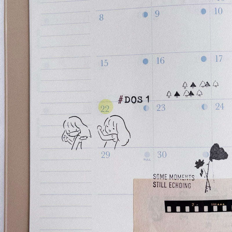 Get Vaccinated Rubber Stamp