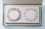 modaizhi Hydrangea Wreath Rubber Stamp Set
