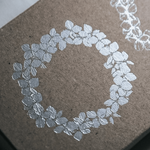 modaizhi Hydrangea Wreath Rubber Stamp Set