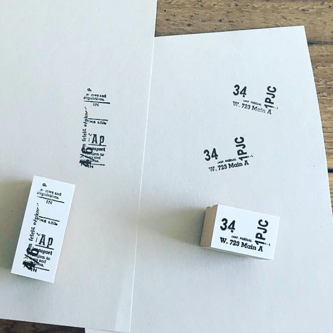 YOHAKU Original Rubber Stamp - Retro