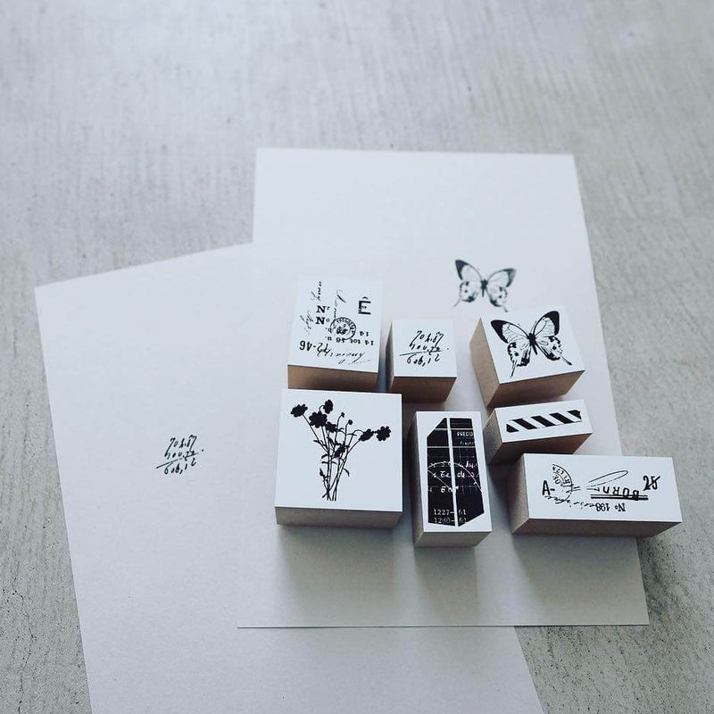YOHAKU Original Rubber Stamp - Collage